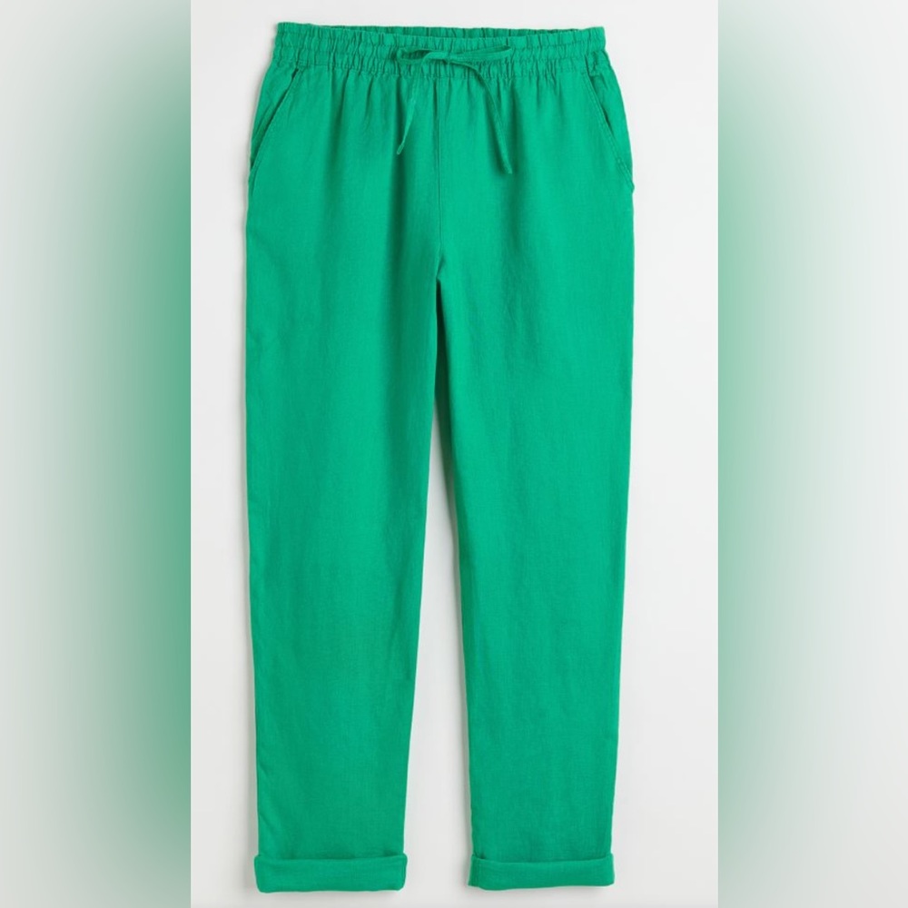 Green Linen Joggers by H&M Sz XS 🪀